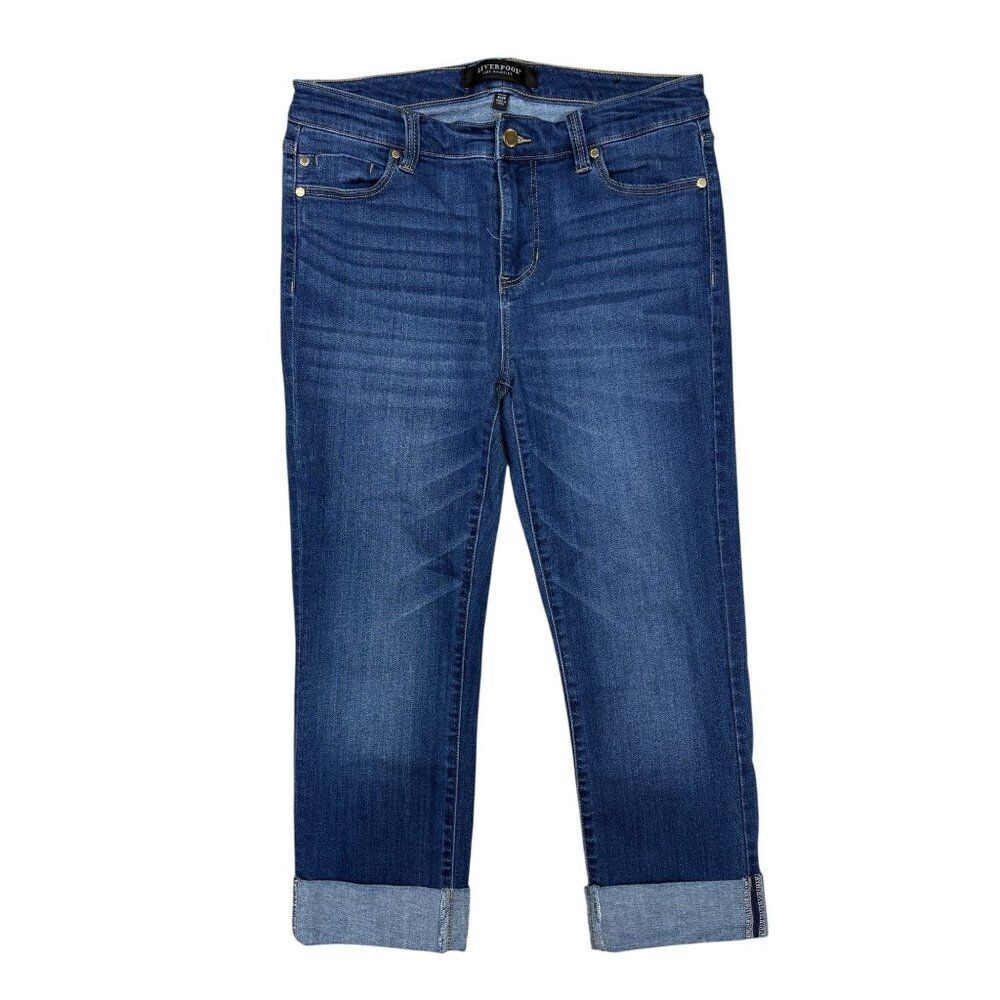 Liverpool Cuffed Jean Capri Pants Size 8/29